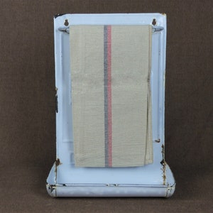 Porte-ustensiles émaillé Français Vintage Années 1950 - Motif Floral Multicouleur
