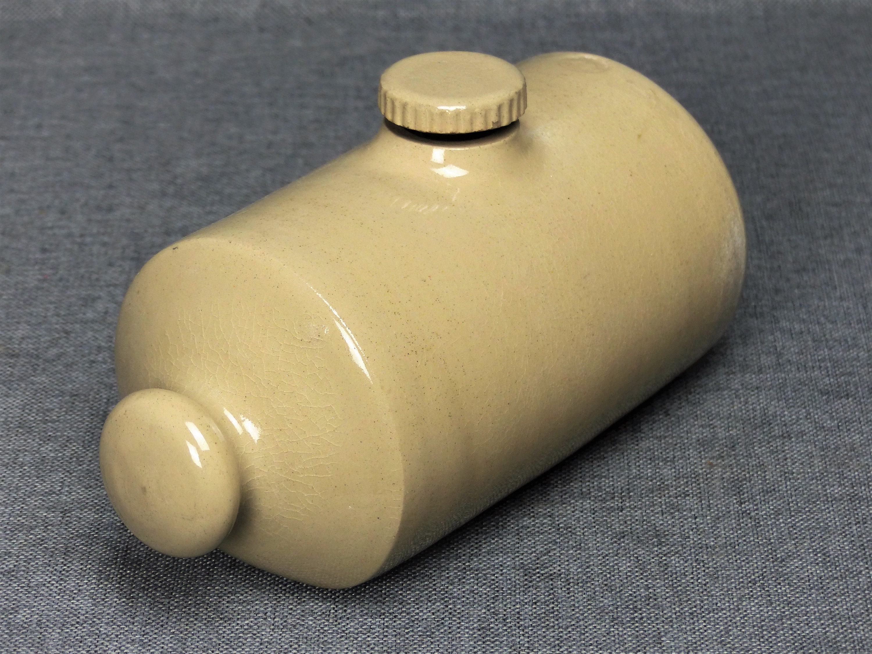 Vintage Stoneware Bed Warmer