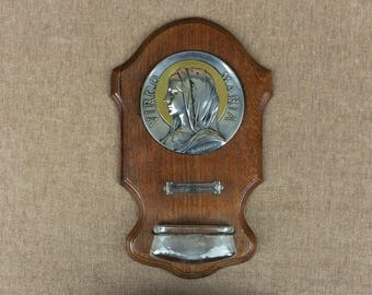 French ART NOUVEAU "Bénitier" Holy Water Font