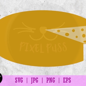 Wheel of Swiss Cheese Cooking Kitchen Digital Graphic SVG Vector Illustration PNG, EPS, Jpeg files 300 dpi Clipart Cut Ready for Cricut
