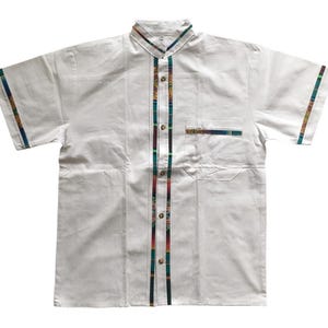 Handmade Men&#39;s Traditional White Mexican Guayabera - Size Small Medium Large XL