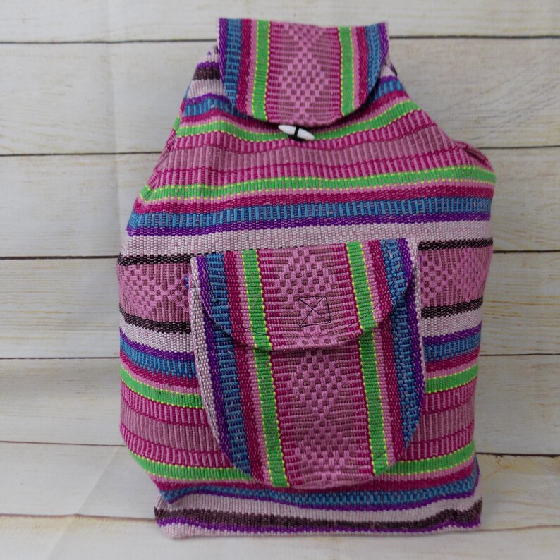 mexican woven backpack