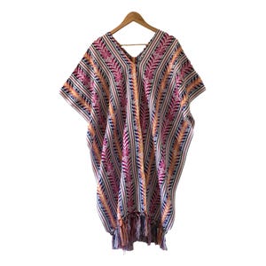 Artisanal Mexican Unisex Poncho. Mexican Poncho With Sleeves