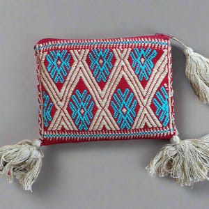 Handmade Embroidered Mexican Coin Purse - San Andres Larrainzar