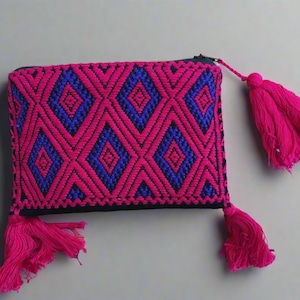 Handmade Embroidered Mexican Coin Purse - San Andres Larrainzar