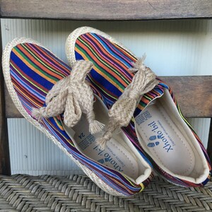 Mexikanische Handwerker - Canvas Schuhe - Jute-Turnschuhe - Zapatos Artesanos