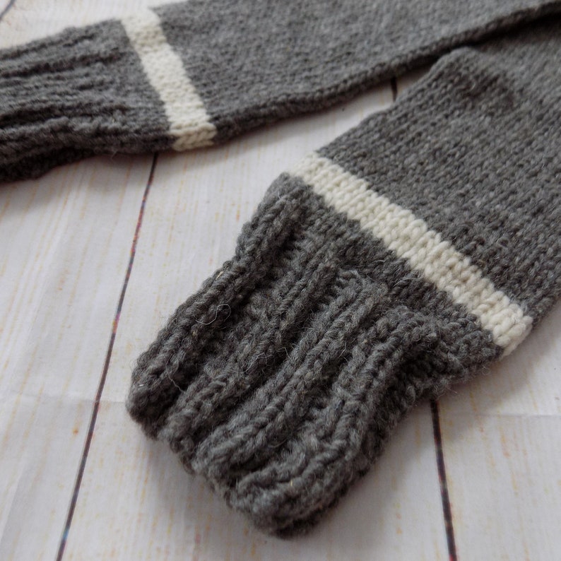 Gray Leg Warmers Gift for Her Striped Leg Warmers Women/'s Wool Leg Warmers Wool Knit Leg Warmers Mexican Leg Warmers