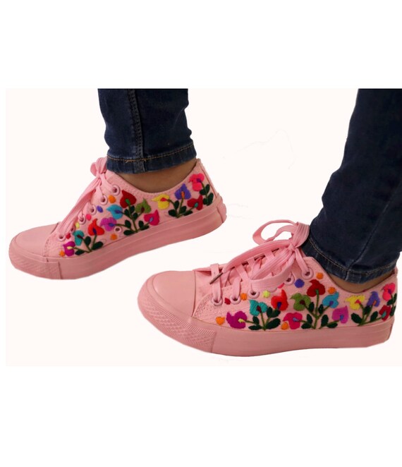 embroidered womens shoes