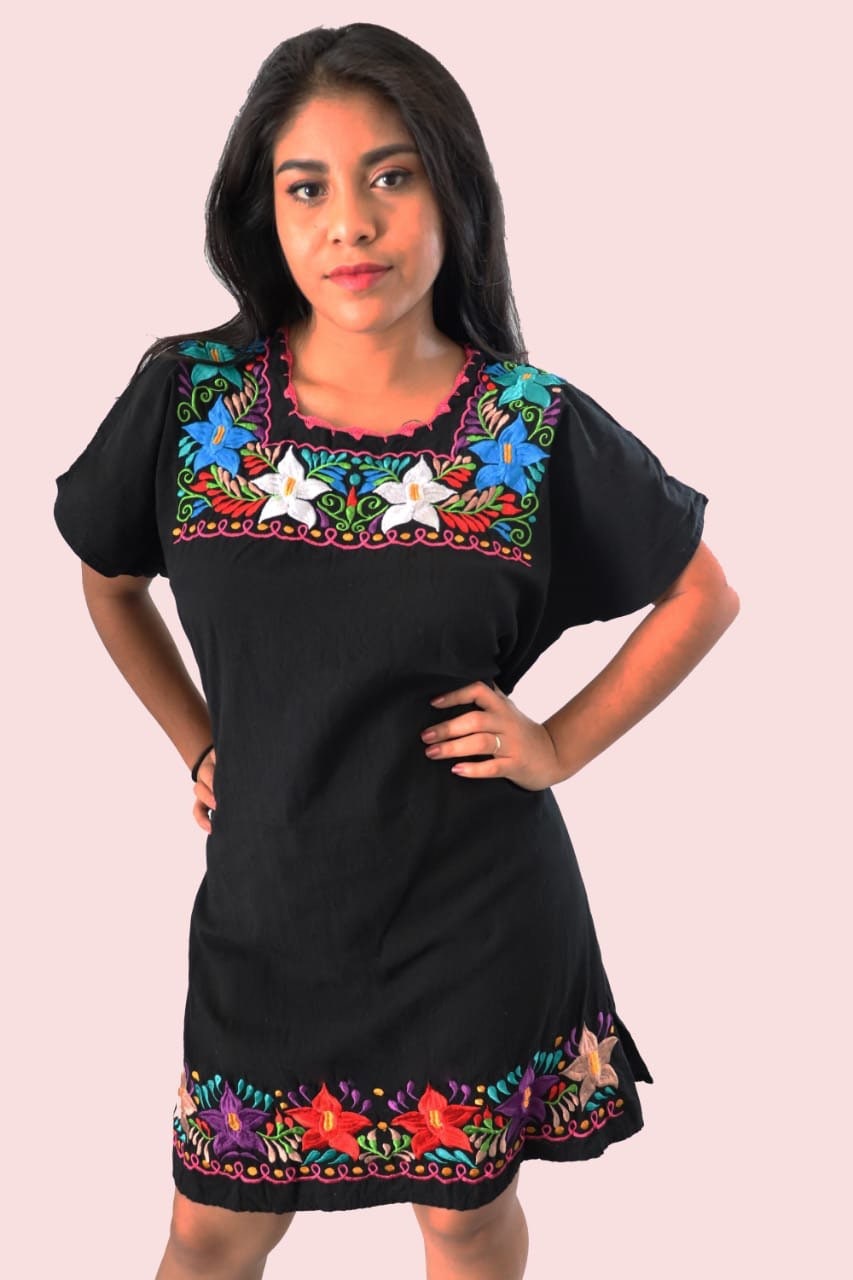 Vestido Mexicano Bordado - Etsy Vestido Mexicano Bordado - Etsy
