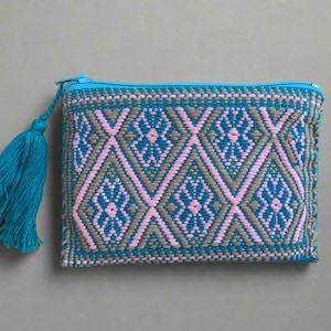Handmade Embroidered Mexican Coin Purse - San Andres Larrainzar