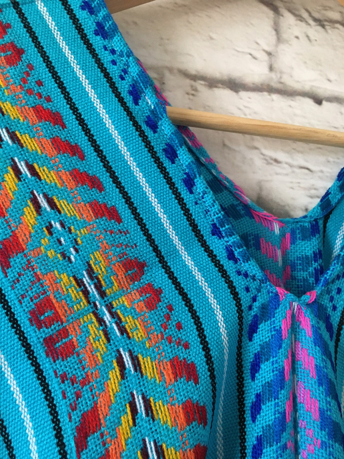 Handmade Long Mexican Poncho Women's Mexican Poncho | Etsy