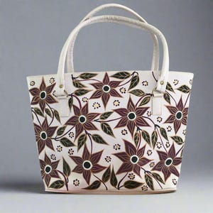 Bolso de mano mexicano pintado a mano - Bolso de piel sintética - Bolsa Artesanal