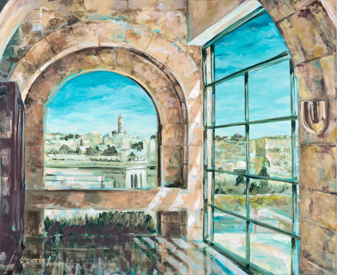 Original Painting of Jerusalem Old City Wall Art Acrylic - Etsy
