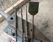 3 piece hand forged barbecue tool set