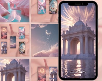 Mystical Stock Photos for Spiritual Creators | Ethereal 9x16 AI Visuals for Pinterest, Reels, Stories, Canva Templates, Phone Wallpapers