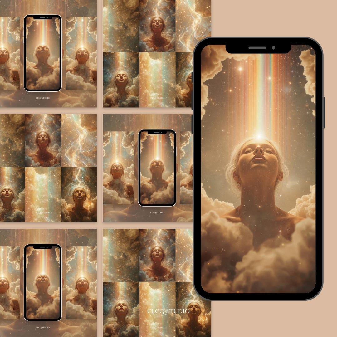 Aura & Chakra Divine Feminine Visuals (10 Canva Templates) • 9.16 ...