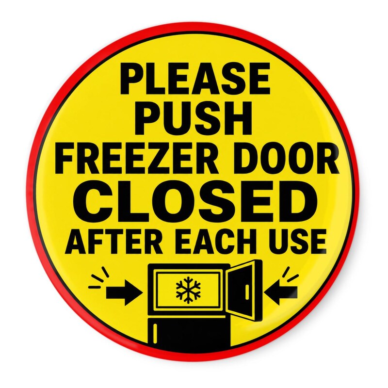 Open Box Freezer Sign Close Freezer Sign - Etsy