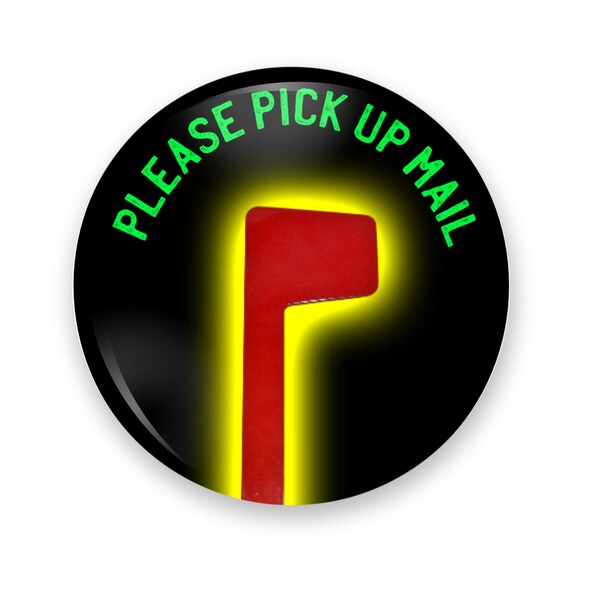 Yellow Mailbox Alert Flag Etsy