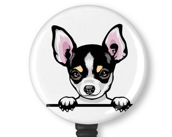 with Belt Clip Chihuahua Dog Breed Floral Pure Breed pet Fabric Cream Retractable Badge Holders ID Badge Clip on Holder for Office Worker with Belt Clip Chihuahua Dog Breed Floral Pure Breed pet Fabric Cream Retractable Badge Holders ID Badge Clip on Holder for Office Worker