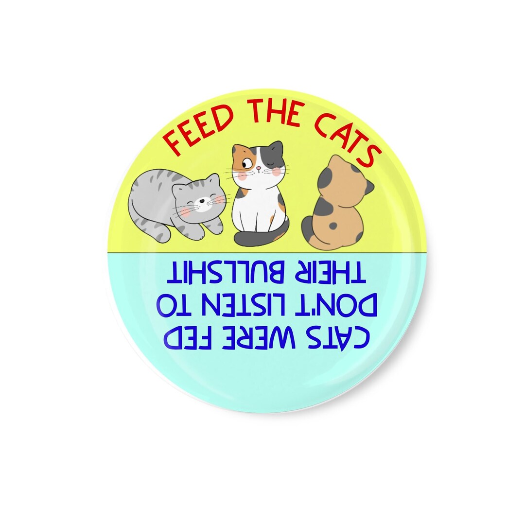 3.5" Feed the Cats Adult Version Cat Feeding Reminder Refrigerator ...