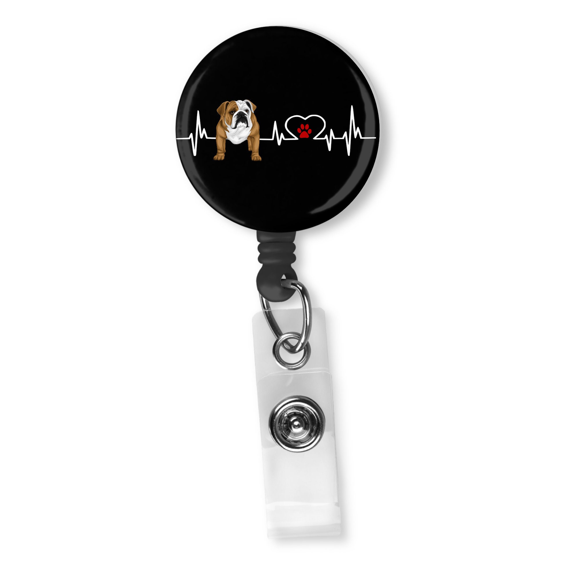 Retractable Badge Reels (Transparent, 10 Pack) w/Bulldog Clip & Snap Strap to Secure ID Name Card Holders by Mifflin