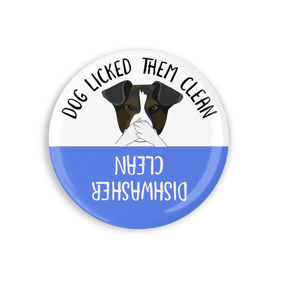 Funny Dog Licked Them Clean Dishwasher Etsy Canada