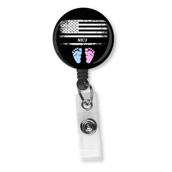 Night Shift It's Awesome- What Day Is It? Funny Retractable Badge Reel ID  Holder For a Nurse