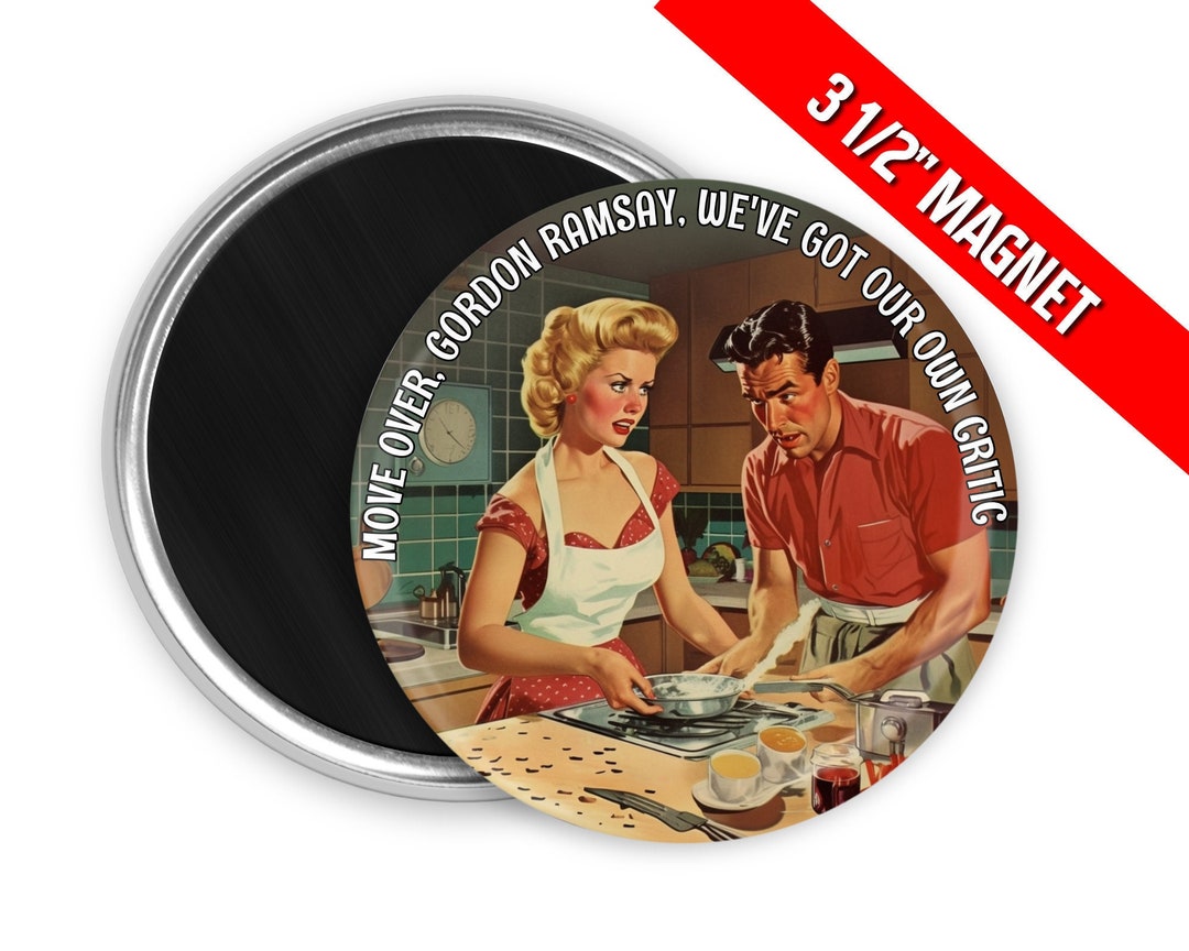 3.5 Funny Quote Retro Housewife and Husband Fridge - Etsy