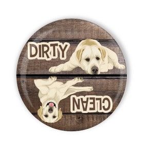 Labrador Retriever Clean Dirty Dishwasher Magnet