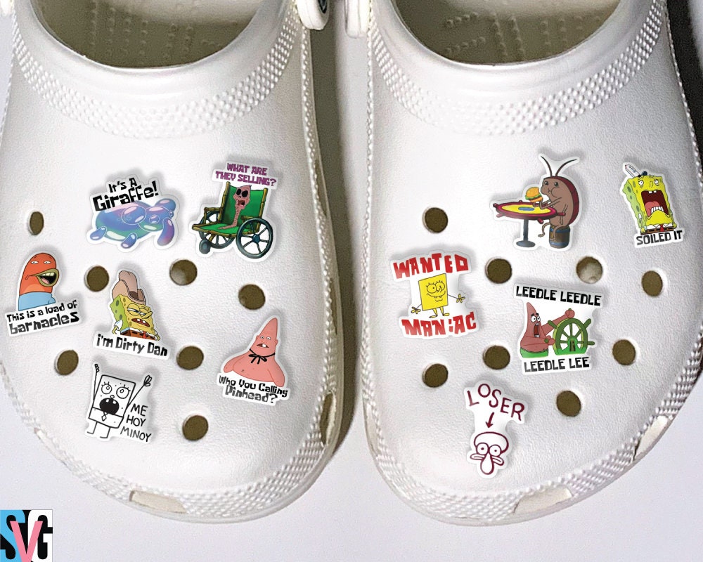 Funny Spongebob Memes Shoe Charms, Spongebob Squarepants Shoe Charms,…