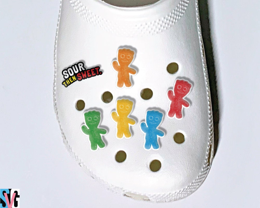 Sour Patch Kids Shoe Charms, Sour Then Sweet, Candy Shoe Charms