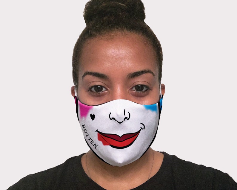Harley Quinn Suicide Squad Smile Face Mask DC Comics Face Etsy