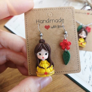 Earring, Chibi Doll Stainless Steel Hypoallergenic, Kawaii, Cute