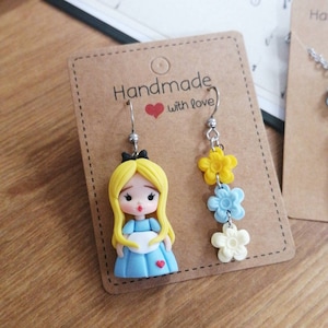 Earring, Chibi Doll Stainless Steel Hypoallergenic, Kawaii, Cute