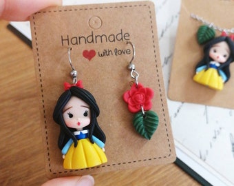 Earring, Chibi Doll Stainless Steel Hypoallergenic, Kawaii, Cute