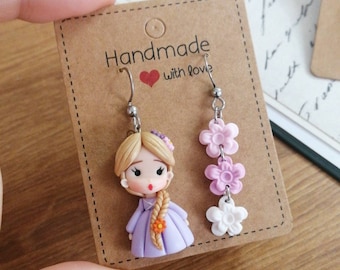 Earring, Chibi Doll Stainless Steel Hypoallergenic, Kawaii, Cute