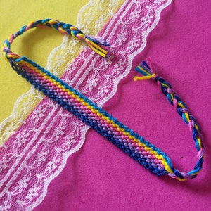 Bisexual and pansexual pride lgbt LGBTQ queer bracelet