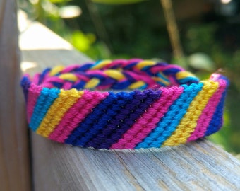 Bisexual and pansexual pride lgbt LGBTQ queer bracelet