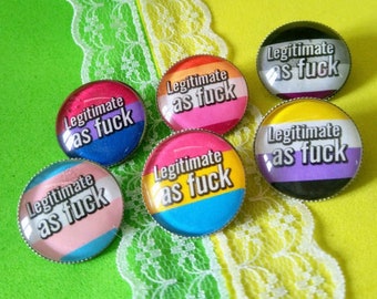 LGBT pride pin, non-binary, asexual, transgender, pansexual, bisexual, lesbian brooch (choose one), queer button
