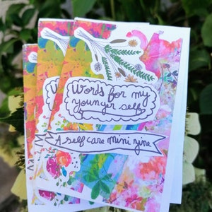 Carta a un yo más joven minizine, fanzine de salud mental