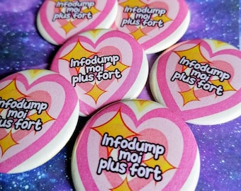 Infodump Badge Me Stronger - Autism Pride