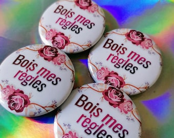 Feminist badge drink my rules