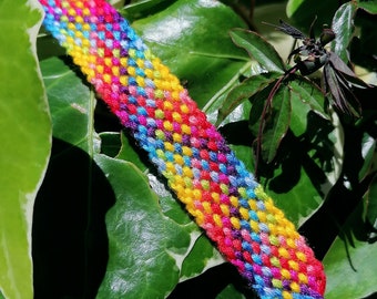 LGBT gay pride friendship bracelet, rainbow queer LGBTQ