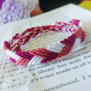 Pulsera de amistad lesbiana de algodón, joyería del orgullo lgbt