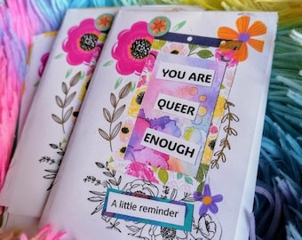 You are queer enough mini zine