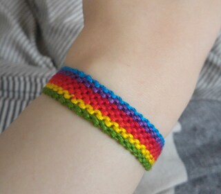 Bracciale Arcobaleno In Corda Nautica Fai Da Te Con Incisione - Simbolo LGBT, Ancora O Ibiza - Chiusura Magnetica, Unisex