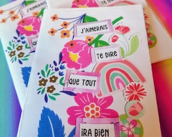 French mini poetry feel good zine