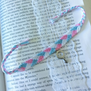 Trans pride bracelet, transgender man, transmac, LGBT pride, friendship bracelet, transmasc