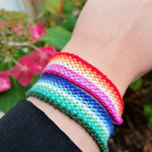 Lesbian gay lgbt pride friendship bracelet image 2