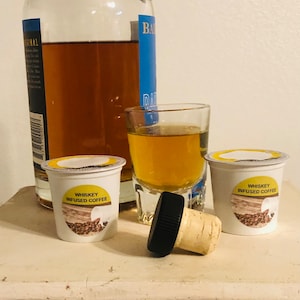Bourbon or Whiskey infused coffee K-cups